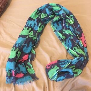 Lilly Pulitzer elephant scarf